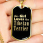 Tibetan Terrier v2 - 18k Gold Finished Luxury Dog Tag Necklace