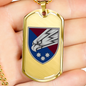 25th Airborne Brigade (Ukraine) - 18k Gold Finished Luxury Dog Tag Necklace