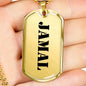 Jamal - 18k Gold Finished Luxury Dog Tag Necklace