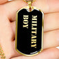 Military Boy v2 - 18k Gold Finished Luxury Dog Tag Necklace
