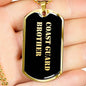 Coast Guard Brother v2 - 18k Gold Finished Luxury Dog Tag Necklace