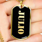 Julio v2 - 18k Gold Finished Luxury Dog Tag Necklace