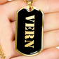 Vern v2 - 18k Gold Finished Luxury Dog Tag Necklace