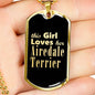 Airedale Terrier v2 - 18k Gold Finished Luxury Dog Tag Necklace