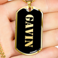 Gavin v2 - 18k Gold Finished Luxury Dog Tag Necklace
