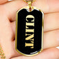 Clint v2 - 18k Gold Finished Luxury Dog Tag Necklace