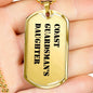 Coast Guardsman's Daughter - 18k Gold Finished Luxury Dog Tag Necklace