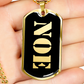 Noe v2 - 18k Gold Finished Luxury Dog Tag Necklace