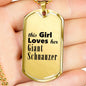 Giant Schnauzer - 18k Gold Finished Luxury Dog Tag Necklace