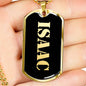 Isaac v2 - 18k Gold Finished Luxury Dog Tag Necklace