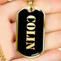 Colin v2 - 18k Gold Finished Luxury Dog Tag Necklace