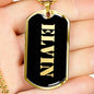 Elvin v2 - 18k Gold Finished Luxury Dog Tag Necklace