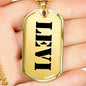 Levi - 18k Gold Finished Luxury Dog Tag Necklace