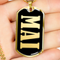Mai v02 - 18k Gold Finished Luxury Dog Tag Necklace
