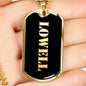 Lowell v2 - 18k Gold Finished Luxury Dog Tag Necklace