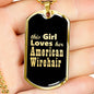American Wirehair v2 - 18k Gold Finished Luxury Dog Tag Necklace