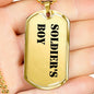 Soldier's Boy - 18k Gold Finished Luxury Dog Tag Necklace