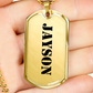 Jayson - 18k Gold Finished Luxury Dog Tag Necklace