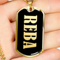 Reba v02 - 18k Gold Finished Luxury Dog Tag Necklace