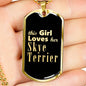 Skye Terrier v2 - 18k Gold Finished Luxury Dog Tag Necklace