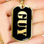 Guy v2 - 18k Gold Finished Luxury Dog Tag Necklace