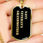 Navy Veteran's Grandmother v2 - 18k Gold Finished Luxury Dog Tag Necklace