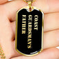 Coast Guardsman's Father v2 - 18k Gold Finished Luxury Dog Tag Necklace