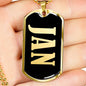Jan v02 - 18k Gold Finished Luxury Dog Tag Necklace