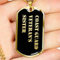 Coast Guard Veteran's Sister v2 - 18k Gold Finished Luxury Dog Tag Necklace