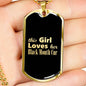 Black Mouth Cur v2 - 18k Gold Finished Luxury Dog Tag Necklace