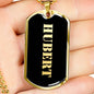 Hubert v2 - 18k Gold Finished Luxury Dog Tag Necklace