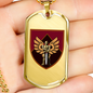 46th Air Assault Brigade (Ukraine) - 18k Gold Finished Luxury Dog Tag Necklace