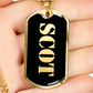 Scot v2 - 18k Gold Finished Luxury Dog Tag Necklace