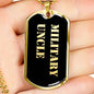 Military Uncle v2 - 18k Gold Finished Luxury Dog Tag Necklace