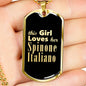 Spinone Italiano v2 - 18k Gold Finished Luxury Dog Tag Necklace