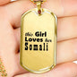 Somali - 18k Gold Finished Luxury Dog Tag Necklace