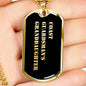 Coast Guardsman's Granddaughter v2 - 18k Gold Finished Luxury Dog Tag Necklace