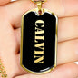 Calvin v2 - 18k Gold Finished Luxury Dog Tag Necklace