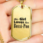 Bossi-Poo - 18k Gold Finished Luxury Dog Tag Necklace