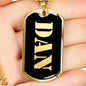 Dan v2 - 18k Gold Finished Luxury Dog Tag Necklace