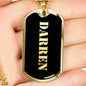 Darren v2 - 18k Gold Finished Luxury Dog Tag Necklace