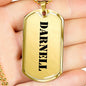 Darnell - 18k Gold Finished Luxury Dog Tag Necklace