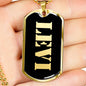 Levi v2 - 18k Gold Finished Luxury Dog Tag Necklace