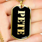 Pete v2 - 18k Gold Finished Luxury Dog Tag Necklace