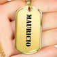 Mauricio - 18k Gold Finished Luxury Dog Tag Necklace