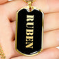 Ruben v2 - 18k Gold Finished Luxury Dog Tag Necklace