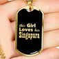 Singapura v2 - 18k Gold Finished Luxury Dog Tag Necklace