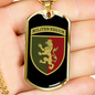 24th Mechanized Brigade (Ukraine) v3 - 18k Gold Finished Luxury Dog Tag Necklace