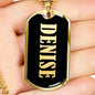 Denise v02 - 18k Gold Finished Luxury Dog Tag Necklace