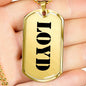 Loyd - 18k Gold Finished Luxury Dog Tag Necklace